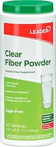 Lider Prebiyotik Fiber Supplement Toz Digestive Health,% 100 Natural Daily Fiber Toz, Sugar-Free, Taste-Free, Gluten Free, Non-GMO, Unflavored, 62 Servisler (8.7 OZ) (Polonya Fiber Tozu)