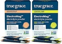 Gerçek Grace ElectroMag - Grapetre (16 Stick Packs) + Lemon Lime (16 Stick Packs) - Hızlı Hydration için Elektrolyte Toz - Zero Sugar & Carbs - Non-GMO - 32 Total Services