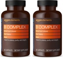 Στοιχεία B Complex, High Potency, 83% πλήρης καλλιέργεια τροφίμων, υποστηρίζει ανοσοποιητικό και φυσιολογικό μεταβολισμό ενέργειας, Vegan, 65 κάψουλες, 2 μήνες προμήθεια (συσκευασία Μαΐου Vary) (πακέτο του 2)