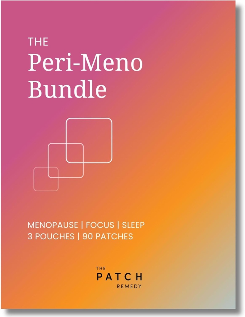Patch Remedy Peri-Menopause Patches Kit - (90 Patches) Menopause Patch, Sleep & Focus Patch, Kadınlar için Easy-to-Use Topical Patches