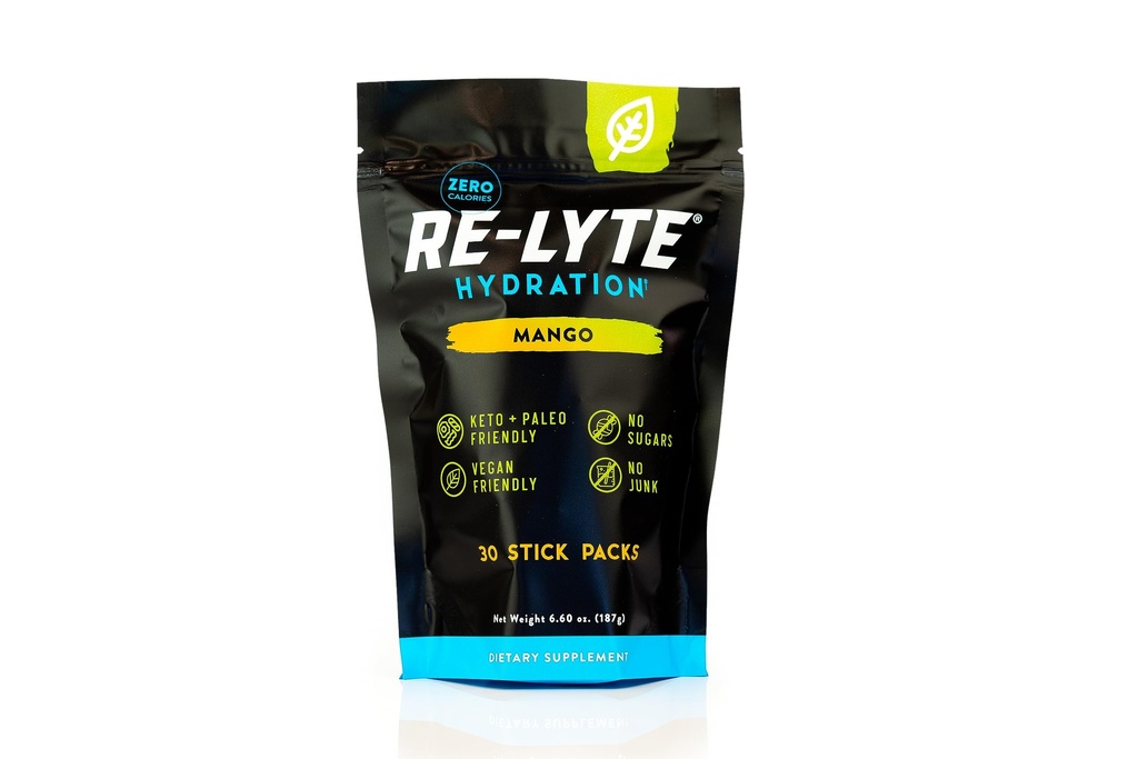 REDMOND Re-Lyte Hydratio Electrolyte Drink Toz Mix (Mango) 30 Stick Packs