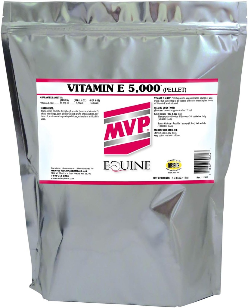 E 5.000 Vitamini (7.5lb) B Vitamini Atlar için...