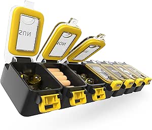 BEXEEN Haftalık Tıp Pill Organize Sular 7 Gün Büyük Pill Box Günlük Pill Case Cute Vitamin Organizer Port Pill Konteyner Seyahat Pills Sahibi XL Supplement İlaçları Bir Gün Bir Gün Daha Fazlası