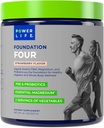 GLIFE Vakfı Dört Yeşiller Pre & Pro Biotics, Essential Magnezyum, 2 Sebze Yemekleri, Strawberry Flavor 30 Servisler