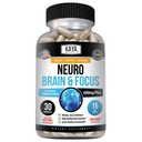 Kaya Naturals - Memory & Focus için Nöro Beyin - Nootropic Energy Capsule - Nootropic Brain Support Supplement - Focus & Concentration & Learning Balance - Cognitive Function - Count 30