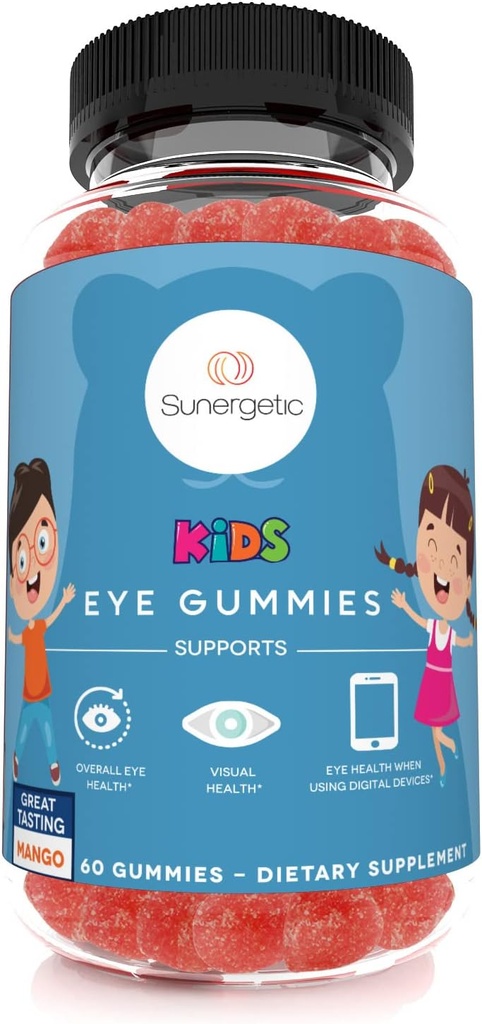 Premium Gummies για την υποστήριξη των ματιών για τα παιδιά - Lutein με Zeaxanthin Υποστηρίζει συνολική υγεία των ματιών, όραση και Macular υγεία–Κλινικά Σπουδές Λουτεΐνη & Ζεαξανθίνη με Lutemax 2020-60 Gummies