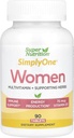 SuperNutrition Sadece Kadınlar için Çok Amaçlı, Yüksek Lisans, Bir / Gün Tabletleri, 90 Count