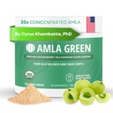 Amla σκόνη & πράσινο τσάι Superfood συμπλήρωμα, 20x Ultra συμπυκνωμένο Amla, αντιοξειδωτική υποστήριξη, Φτιαγμένο με Oolong τσάι και ινδικά φραγκοστάφυλα, οργανικά, Vegan, Classic Γεύση, 30 εξυπηρετούν