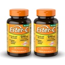 Amerikan Sağlık Ester-C 500 mg Citrus Bioflavonoids - 120 Capsules (Pack of 2) - 24 Saat Immune Support - Non-GMO, Gluten Free - 120 Toplam Hizmetler