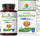 Brieofood Organik Manjistha 1500 mg, 45 Hizmet, Vejetaryen, Gluten Free, 90 Vegetarian Tablets