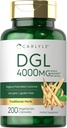 Carlyle DGL Deglycyrrhizinated Licorice Capsules | 200 Kont | 4000 mg | Vegetarian, Non-GMO & Gluten Free Supplement Supplement Supplement