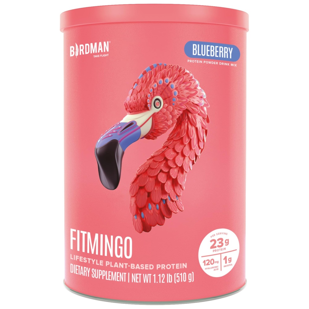 BIRDMAN Fitmingo Vegan Protein Powder με Inositol, Collagen Boosters, Hyaluronic Acid και Βιταμίνες 
