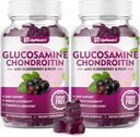 GGlucosamine Chondroitin Gummies Sugar Free, Ekstra Kuvvet 1500 mg Glucosamine with Chondroitin MSM & Turmeric, Ortak Destek Supplement for Men & Women Ortak Sağlık (120 Kont)