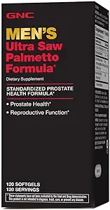 GNC ανδρών Ultra Saw Palmetto Formula, υποστηρίζει κανονική λειτουργία Prostate, 120 Softgels