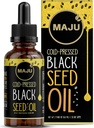 Maju Superfoods Black Seed Oil - 3 Times TQ, Cold-Pressed, Travel Size, 100% Turkish Black Cumin Seed Oil, Liquid Pure Blackseed, Glass Bottle, 2 Oz