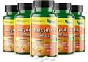 America Medic & Science Rapid-C 500mg συμπλήρωμα βιταμίνης C 500 δισκία (5 συσκευασία των 100 δισκίων) Καθημερινή υποστήριξη ανοσοποιητικού συστήματος, Αντιοξειδωτικό 
