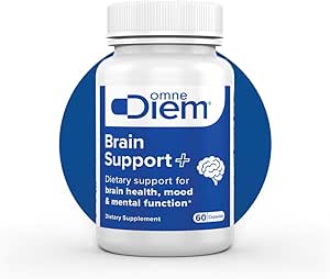 Omne Diem Brain Support with Cerenx and MecobalActive, 60 Capsules – Diyetary Supplement for Brain Health, Mood & mental Function