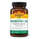 Country Life Quercetin 500mg Capsules with Vitamin D3 800 IU – Immune Support Supplement for Adults – Daily Immune Boosters – Quercetin Immune System Boost, 90 Capsules