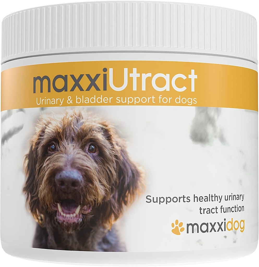 maxxipaws | maxxiUtract – Urinary & Bladder Support for Dogs | Cranberry, D-Mannose, Riley, Cornsilk & Silica | UTI Recurrence, Supports Bladder Control & Kidney Health | Toz 5.3 oz