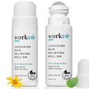 Lidocaine Roll On Pain Relief Cream 2pk maksimum Güçlü - Arnica, Menthol, Aloe Vera - Kaslar ve Ortaklar için Soothing Relief - Hassas Skin Friendly