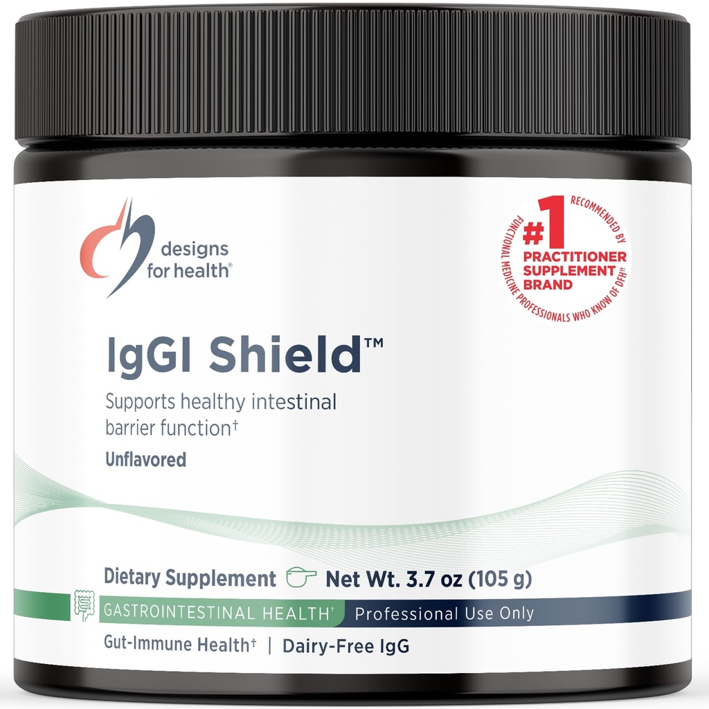 Sağlık IgGI Shield Toz için tasarımlar - Süt-Free Imunoglobulin IgG Supplement, N-Acetyl-Glucosamine - Sağlıklı Intestinal Engel Fonksiyonlar (3.7oz / 30 Hizmet)