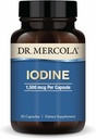Dr. Mercola Iodine - 1.500 mcg Iodide - Tiroid ve Metabolik Fonksiyonlar - Licaps Capsules - Non-GMO, Gluten-Free & Soy-Free - 30 Capsules (30 hizmet)