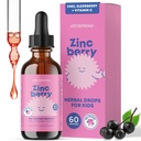 JoySpring çinkoBerry - Çocuklar çinko & Vitamin Supplement (2 fl oz) Immune Support Drops with Elderberry Flavor for Kids 2-16++++ Yıl Yıl Yıl Yıl Yıl Yıllar