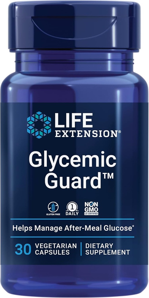 Life Extension Glycemic GuardTM, Clove Extract, Maqui Berry (Aristotelia chilensis), Yardımlar Zaten Sağlıklı Glycemic Balance, Vegetarian, Gluten-Free, 1Daily, Non-GMO, 30 Capsules