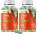 Yetişkinler için Viteey Chewable Vitamin C Gummies - 700 mg Ekstra Kuvvet Immune Support Supplement - Vegan, Gluten Free - 120 Count Count