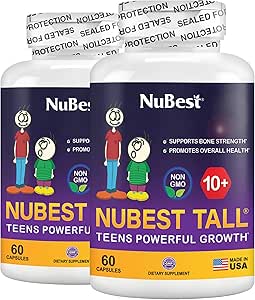 NuBest Tall 10+ - Advanced Bone Strength Formula - Υποστηρίζει Ανοσία, Υγιεινή Ανάπτυξη & Βέλτιστη Ευεξία - για Παιδιά (10+) & Έφηβοι που Πίνουν Γάλα Καθημερινά - Pack 2 