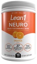 Lean1 Neuro, Mental Energy Powder Drink, orange flavor, 15 serving tub by Nutrition53