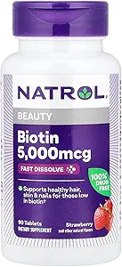 Natrol Biotin 5.000 Live Dissolve, 90 Tabletler