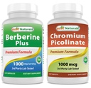 En İyi Doğallar Berberine Plus 1000 mg & Chromium Picolinate 1000