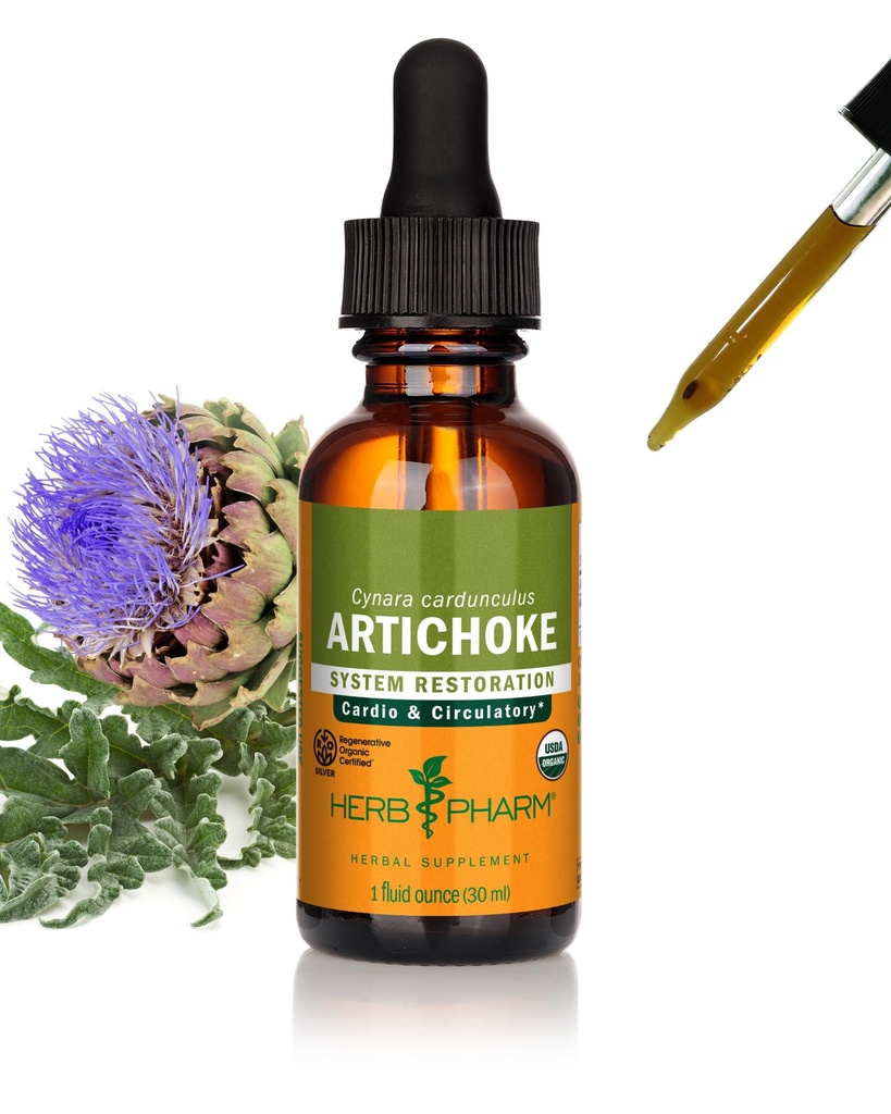 Herb Pharm Cardiovascular ve Circulatory Desteği için Organik Artichoke Sıvı Türlemeyi Onayladı - 1 Ounce
