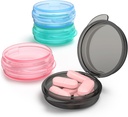 Μικρό κουτί χαπιών, (4 Πακέτο) Travel Pill Υπόθεση Φορητό ημερήσιο διοργανωτής χαπιών Mini Medicine Αποθήκευση εμπορευματοκιβωτίων για Pocket Purse Cod Συκώτιο αποθήκευσης λαδιού Θήκη πρίζα