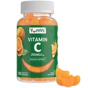 Βιταμίνη C Gummies για Ενήλικες - 250 mg Yummy Vitamin C Gummy - VIT C Gummies - Συμπλήρωμα Ανοσολογικής Υποστήριξης - Πορτοκαλί Γεύση Kosher, Χαλάλ, Χωρίς Γλουτένη (100 Count)
