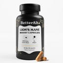 Daha İyi Alt Lions Mane Mushroom Capsules, 2 Ay Supply |% 100 Meyve Vücut Aslanları Mane Supplement |% 30 Polysaccharides | 15:1 Lions Mane 1000 mg| 120 Count