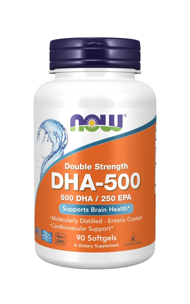 DHA-500, 90 Softgels Tarafından Now Foods (Pack of 2)