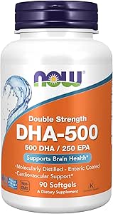 DHA-500, 90 Softgels Tarafından Now Foods (Pack of 2)