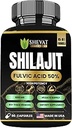 90 Shilajit Κάψουλες για άνδρες και γυναίκες 22000mg με 50% Shilajit Fulvic οξύ οργανικό Ιμαλαΐων Φυσικό Shilajit για άνδρες Pure Shilajit Extract 85+Trace Mineral Συμπληρώματα για γυναίκες Energy Boost-USA Made