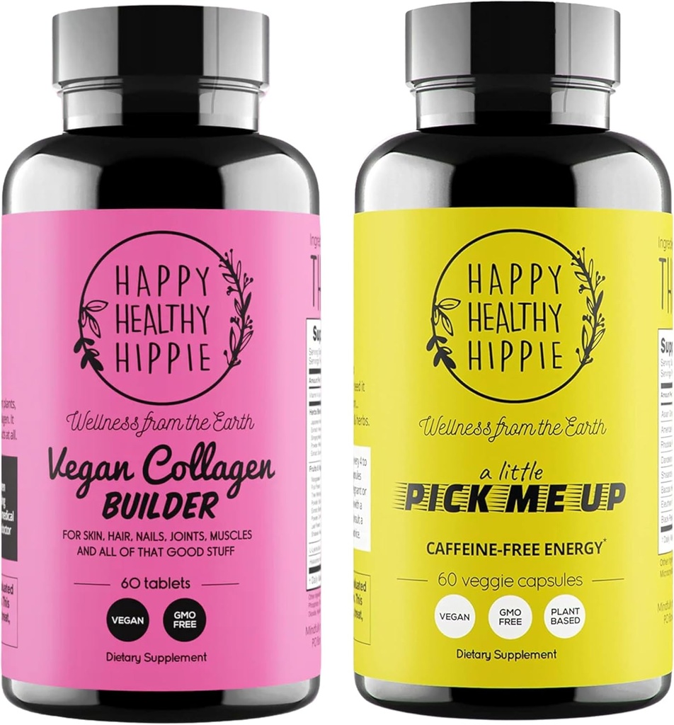 Mutlu Sağlıklı Hippie Beni Doğal Enerji Pills & Vegan Collagen Builder