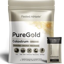 Νηστευμένος αθλητής - PureGold Colostrum – Grass-Fed Colostrum Powder υποστηρίζει την υγεία, το δέρμα, την αποκατάσταση και την ανοσία – Unflaved, 30 πακέτα Single-Serve