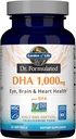 Life Dr. Formulated DHA 1000 mg Fish Oil - Lemon, Daily 1000 mg DHA + DPA in Triglyceride Form, Single Source Omega 3 Supplement for Ultimate Eye, Brain & Heart Health, 30 Softgels