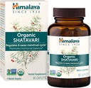 Himalaya Organik Shatavari - Kadınlar ve Erkekler için Hormon Dengesini Teşvik - USDA Organik, Vegan, Gluten Free, 1300 mg, 60 Caplets