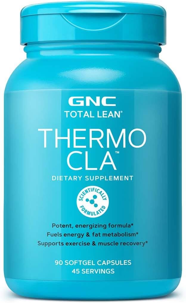 GNC Total Lean Thermo CLA | Yakıtlar Enerji ve Fat Metabolism, Egzersiz ve Kas Kurtarma | 90 Softgel Capsules