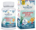 Nordic Naturals Children's DHA, Strawberry - Çocuklar için 360 Mini Chewable Soft Gels - EPA & DHA ile 250 mg Omega-3 - Beyin Gelişimi ve Fonksiyonları - Non-GMO - 90 Hizmet