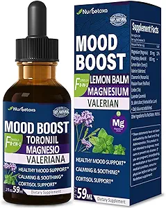 Limon Balm Mood Boost Drops, Gotas de Citrato de Magnesio, Toronjil y Valeriana para Dormir y Ansiedad, Natural Calm, Cortisol Balance, Tavsiyeler