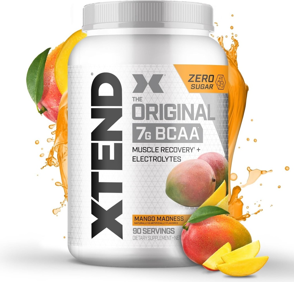 XTEND Original BCAA Toz Mango Deliliği | Sugar Free Post Workout Muscle Recovery Drink with Amino Acids | 7g BCAAs for Men & Women | 90 Servisler