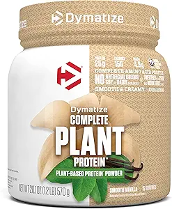 Dymatize Vegan πρωτεΐνη φυτών, ομαλή βανίλια, 25g πρωτεΐνη, 4,8g BCAAs, Πλήρης Amino προφίλ οξέος, 15 εξυπηρετούν