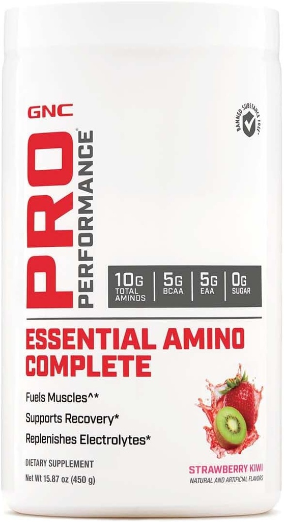 GNC Pro Performance EssentialEnergy Complete, Strawberry Kiwi, 15.87 oz., Supports Muscle Recovery